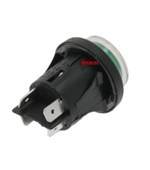 Interrupteur voyant lumineux bipolaire vert hachoir La Minerva 20800323
