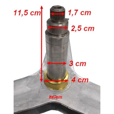Croisillon tambour lave linge Beko 2834600100