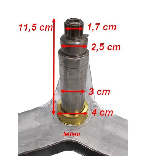 Croisillon tambour lave linge Beko 2834600100