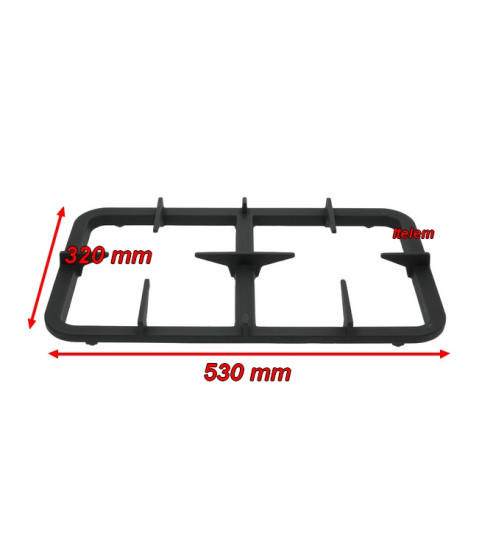 Grille feu vif fourneau Tecnoinox RC00376000