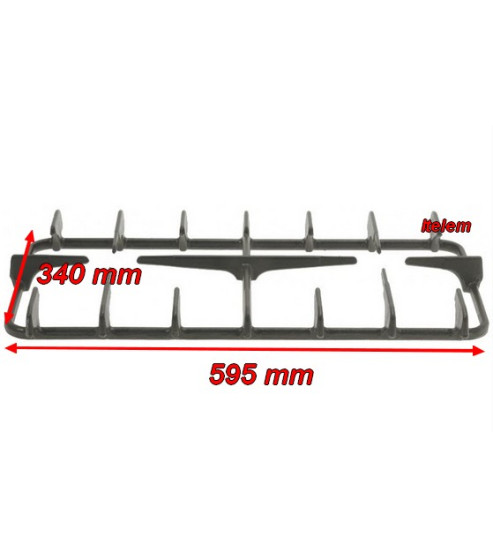 Grille double feu vif fourneau plaque coup de feux Zanussi 002446