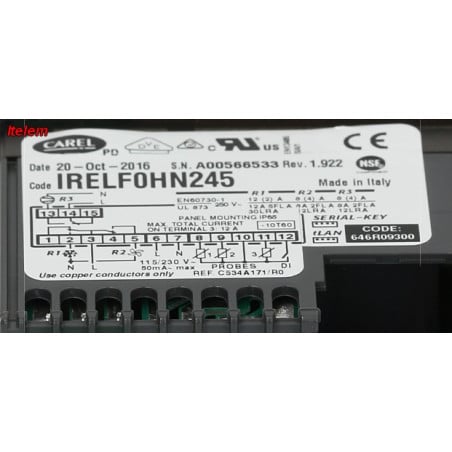 Régulateur chambre froide IRELF0HN245 Carel