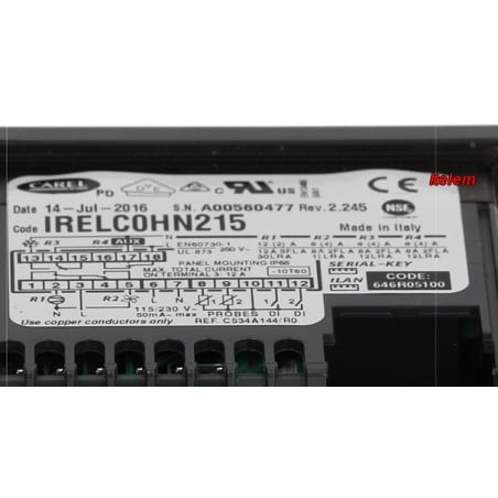 Régulateur chambre froide IRELC0HN215 Carel