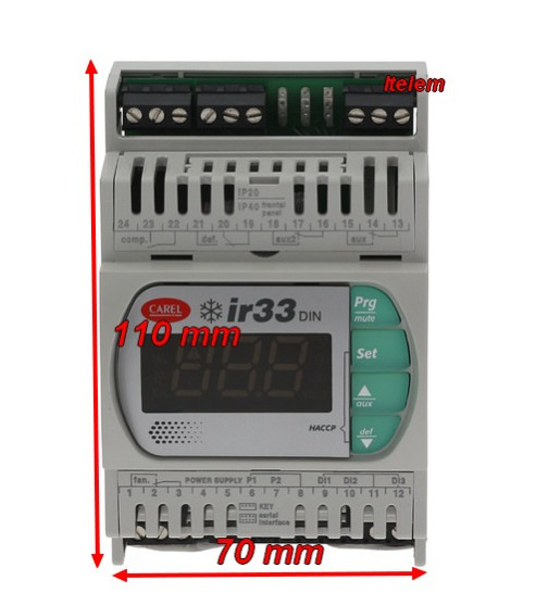 Régulateur chambre froide DN33C0LB00 Carel