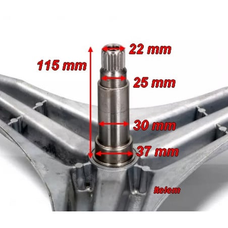 Dimensions croisillon tambour lave-linge LG 4434ER1008A