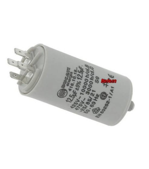 Condensateur de démarrage 12,5µF lave-linge sèche-linge 41610.1864