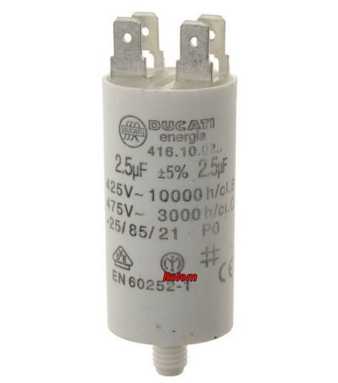 Kondensator 6µF Für Electrolux Wäschetrockner - Ersatzteil 125641810