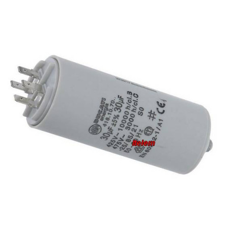 Condensateur de démarrage 30 µF lave-linge sèche-linge 41610.7064