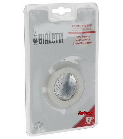 Kit 3 joints et 1 filtre pour machine à café 2 tasses Bialetti 0800032