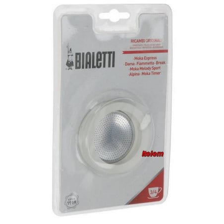 Kit 3 joints et 1 filtre pour machine à café 3/4 tasses Bialetti 0800003