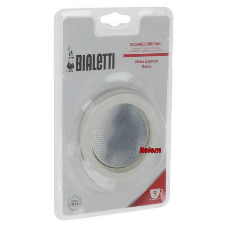 Kit 3 joints et 1 filtre pour machine à café 9 tasses Bialetti 0800035