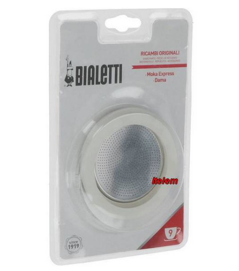 Kit 3 joints et 1 filtre pour machine à café 9 tasses Bialetti 0800035