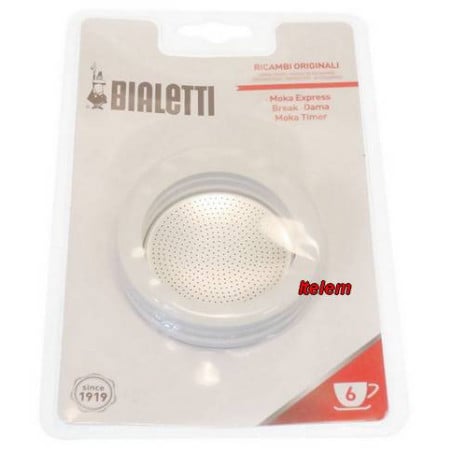Kit 3 joints et 1 filtre pour machine à café 6 tasses Bialetti 0800034