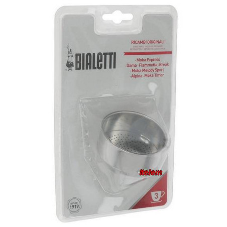 Filtre avec entonnoir pour machine à café 3 tasses Bialetti 0800133