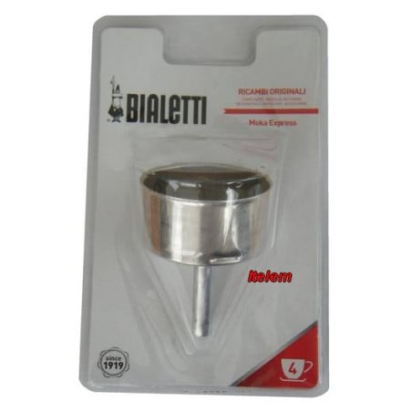 Filtre avec entonnoir pour machine à café 4 tasses Bialetti 0800134