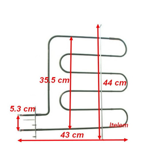 Résistance grill four cuisinière Sauter 75X2031