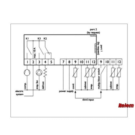 Thermostat régulateur chambre froide Angelo Po 651094
