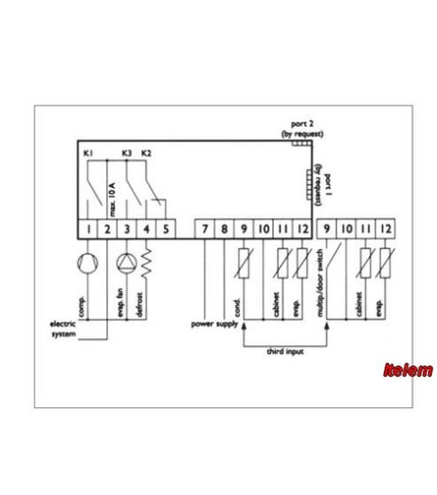 Thermostat régulateur chambre froide Angelo Po 651094