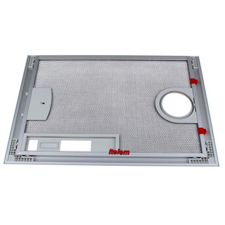 Filtre à graisse métallique droit hotte Bosch Siemens 00365480
