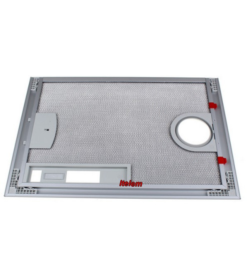 Filtre à graisse métallique droit hotte Bosch Siemens 00365480