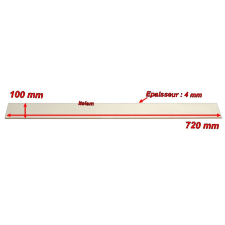 Vitre de porte de four CB 02110003