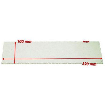 Vitre de porte de four à pizza Cuppone Zanussi 91610010
