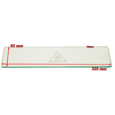 Vitre de porte de four à pizza Zanolli CRIS0026