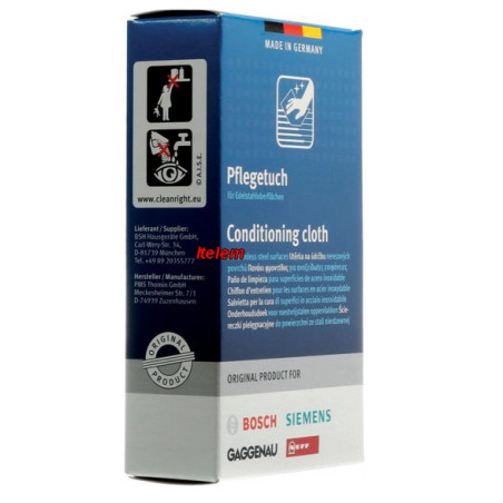 Lingettes entretien surfaces acier inoxydable 00312007