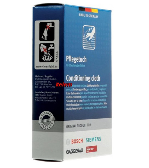 Lingettes entretien surfaces acier inoxydable 00312007