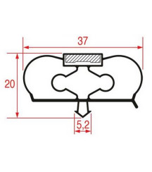Joint de porte armoire réfrigérée Ascaso 2500 mm