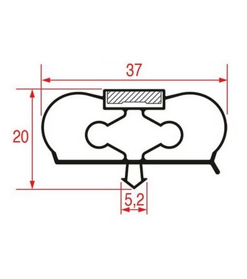 Joint de porte armoire réfrigérée Ascaso 2500 mm