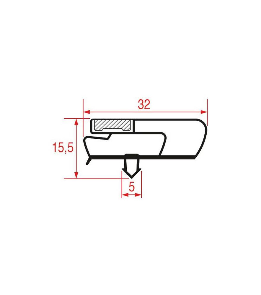 Joint de porte armoire réfrigérée Ascaso 2000 mm