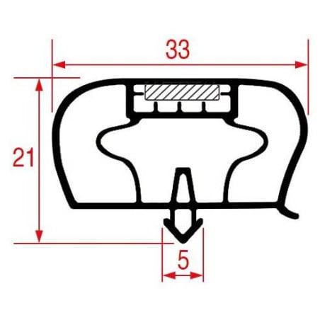 Joint de porte armoire réfrigérée Infrico