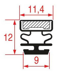 Joint de porte table réfrigérée professionnelle 415 mm x 280 mm