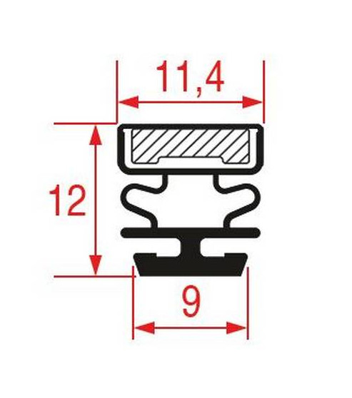 Joint de porte table réfrigérée professionnelle 415 mm x 280 mm