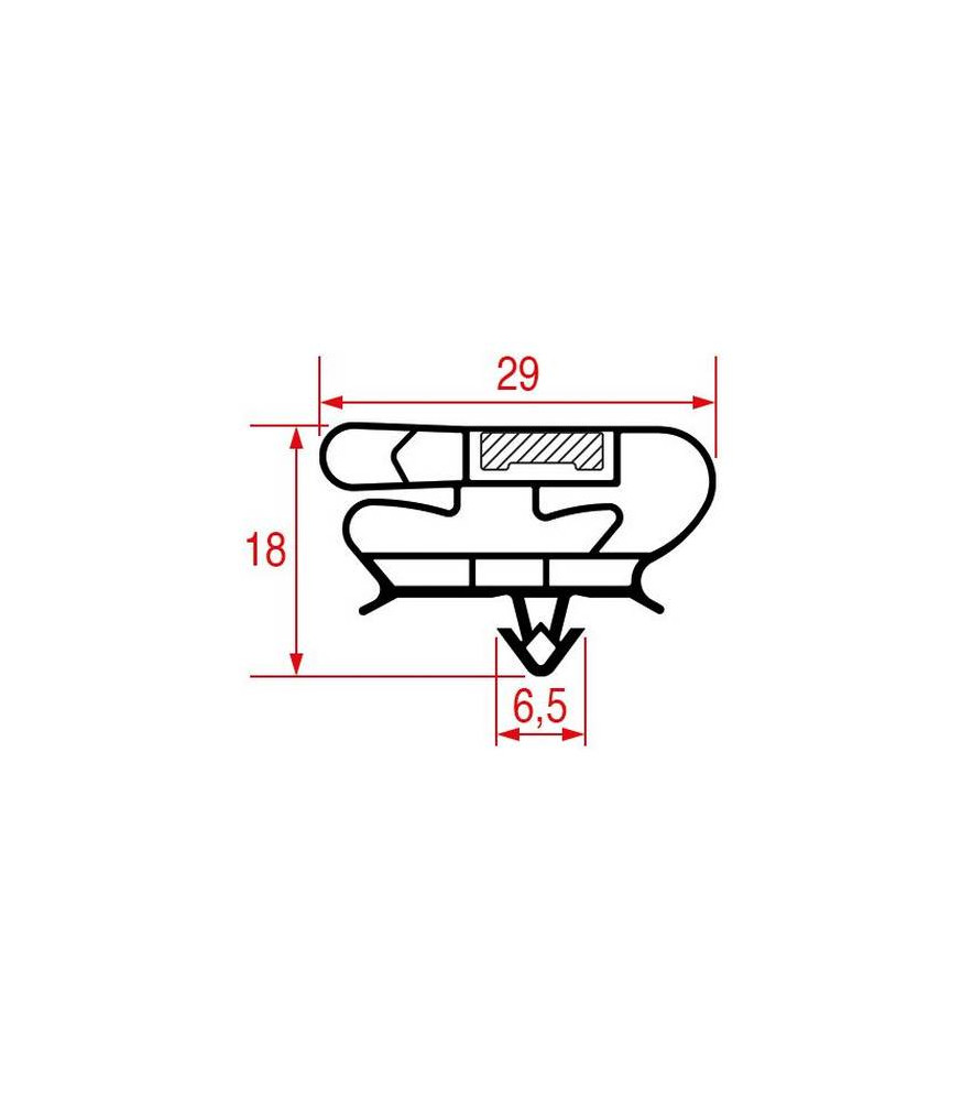 Joint de porte table réfrigérée Sagi 590 x 390 mm