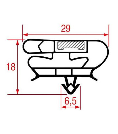 Joint de porte table réfrigérée Sagi 590 x 390 mm