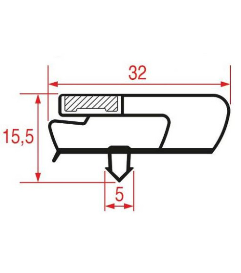 Joint de comptoir neutre réfrigéré professionnel 590 mm x 395 mm