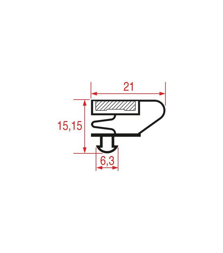 Joint magnétique de porte table réfrigérée professionnelle 620 mm x 420 mm