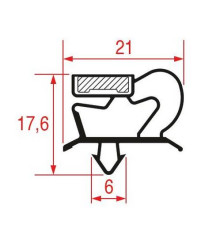 Joint de porte comptoir neutre réfrigéré professionnel 625 mm x 485 mm