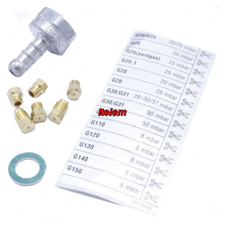 Kit injecteurs butane cuisinière Bompani M00691850
