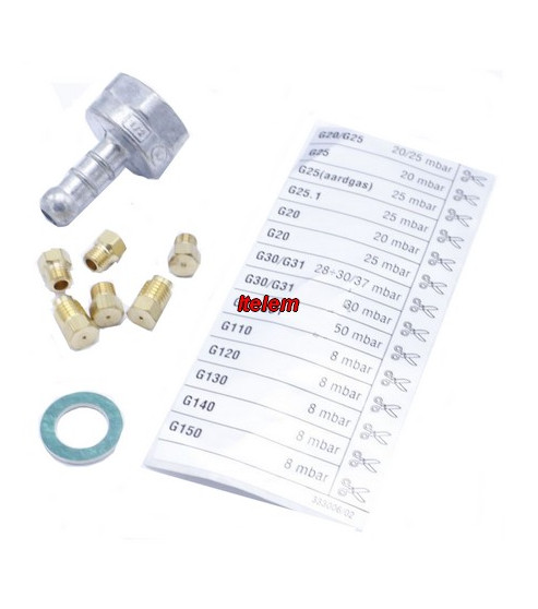 Kit injecteurs butane cuisinière Bompani M00691850