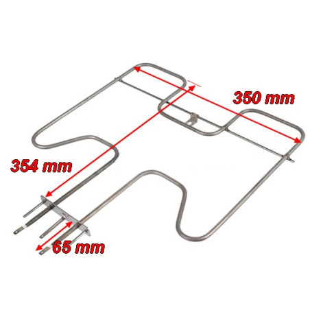 Résistance grill voûte four Whirlpool 481010836643