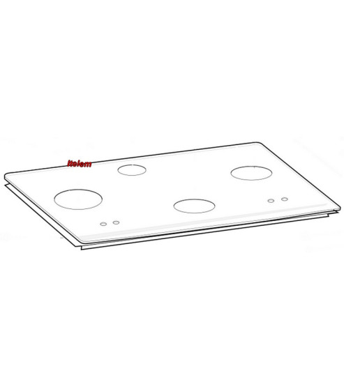 Dessus verre table de cuisson Ariston C00387593