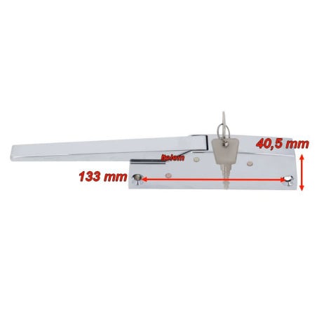 Poignée fermeture de porte 795 CR droite gauche chambre froide Intertecnica R011408