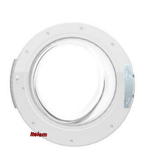 Hublot complet avec charnière lave-linge Bosch Siemens 00702919