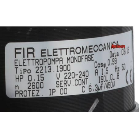 Pompe de cyclage FIR 2213DX lave-verres Lasa 2213.1900