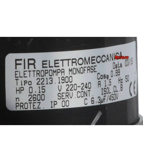 Pompe de cyclage FIR 2213DX lave-verres Lasa 2213.1900