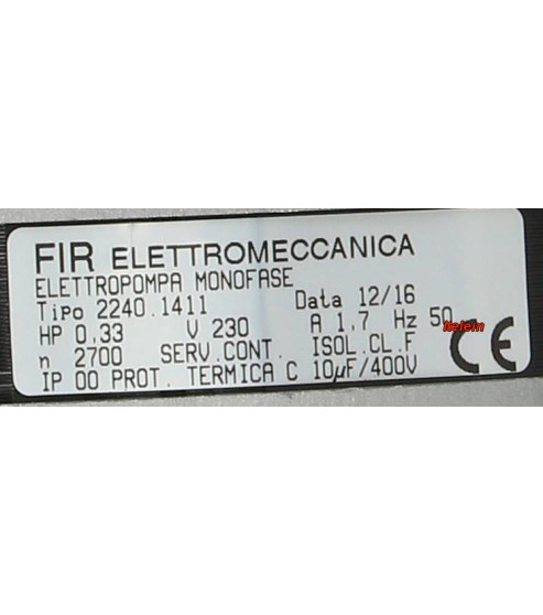 Pompe de cyclage FIR 2240SX lave-vaisselle Sammic 2240.1411