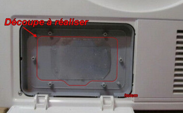 Dévoupage trappe 00646776 Sèche-linge Bosch